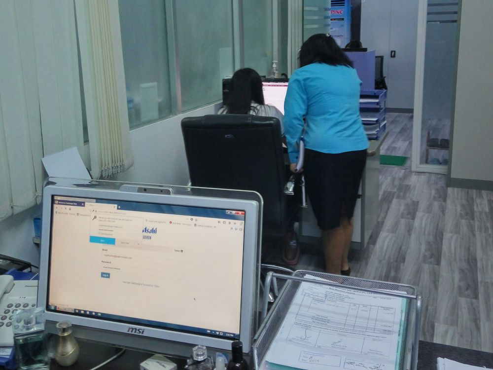 Training at Asahi Loihein's Office