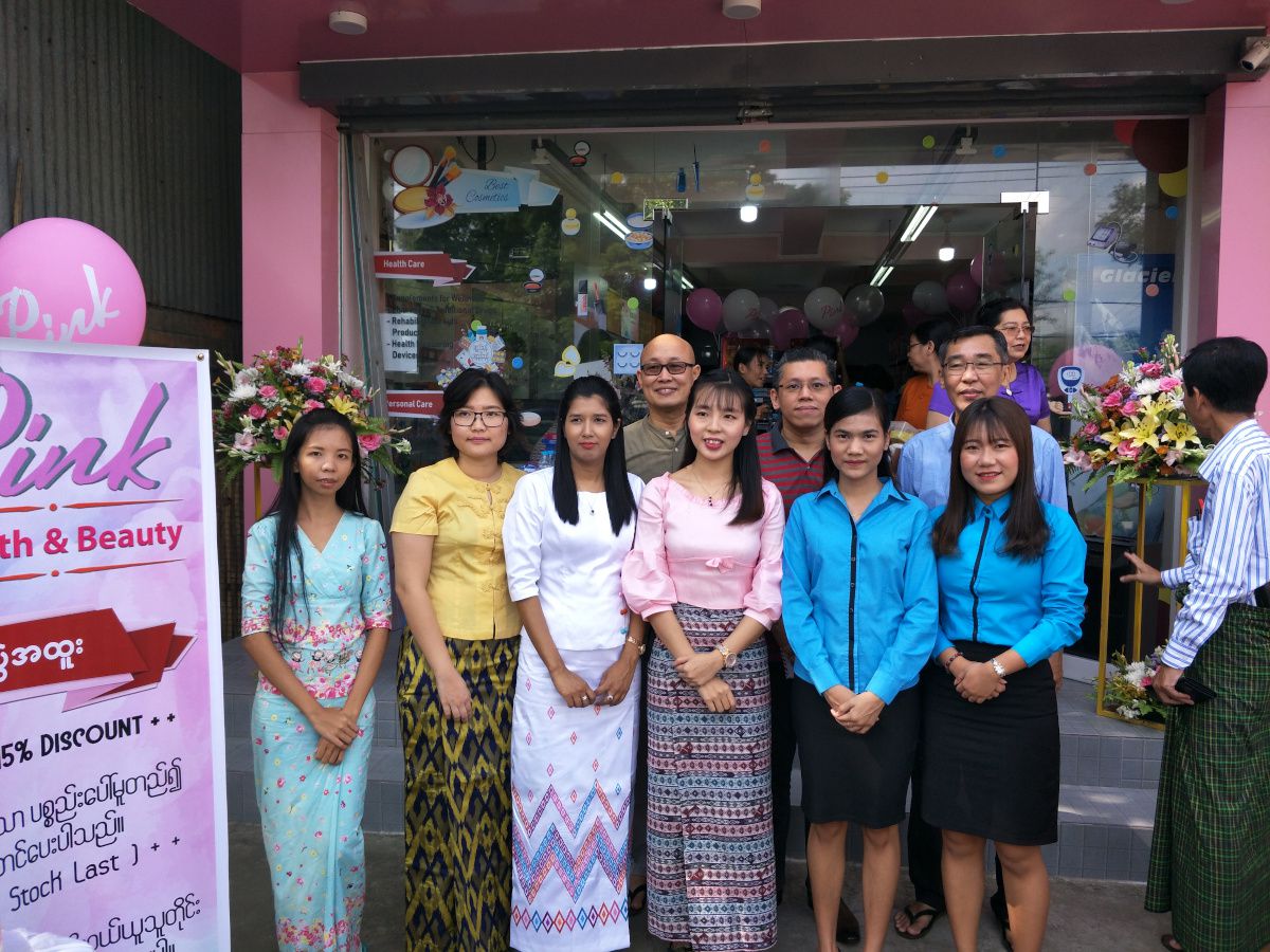 Grand opening of Pink Health & Beauty outlet in Yangon